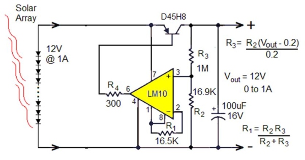 Series vs shunt linear voltage regulation for small solar 